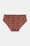 Rosaline Pure Cotton Full Coverage Slim Elastic Brief (Pack of 3)- Circles n Squares Print — thumbnail 2